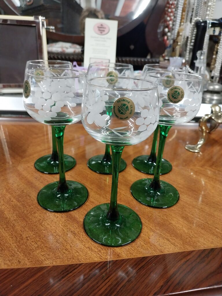 Set of 6 Waterford Penrose Glass Hock/Wine Glasses. Unused. All in excellent condition. 6.5" high 3" wide €28