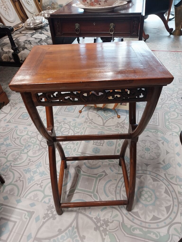 Antique Chinese Occasional Table. Very good condition. Measures 16" wide by 12" deep, 29" high €130
