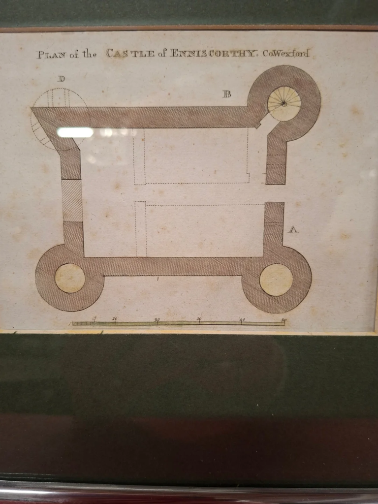 Antique Print c.1795 of Enniscorthy Castle Plans. Published by Samuel Hooper. Frame
Measures 12" by 10" Print measures 4" by 6.5" €45