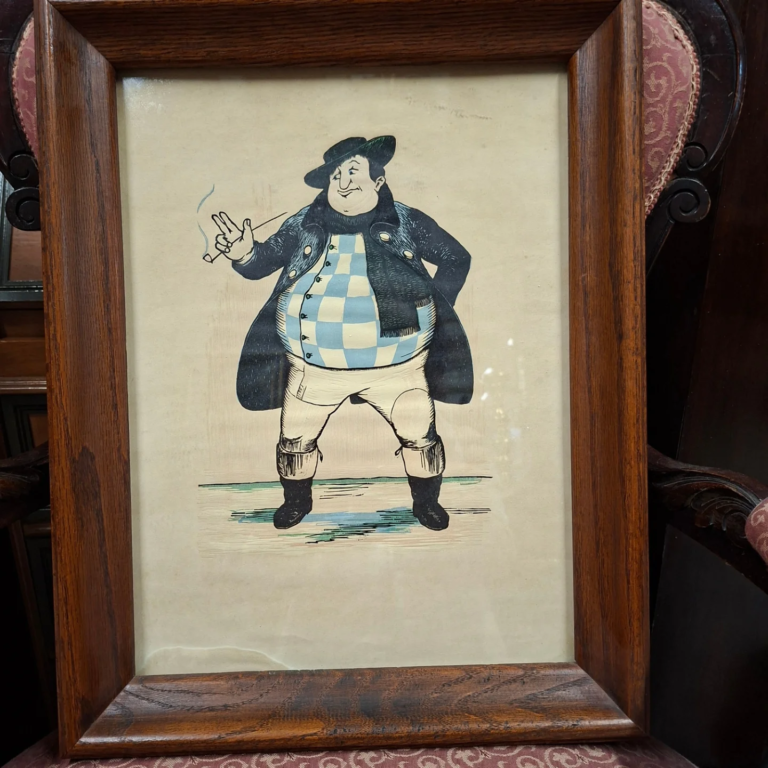 Set of Three Prints by American Illustrator and Printer, Phillip G Reed (1908-1989). Two Dickenson characters Mr. Picwick and Tony Wellor. Ichabod Crane from Sleepy Hollow. All c.1936 Nice original oak frames. 18" by 13" Very good condition.